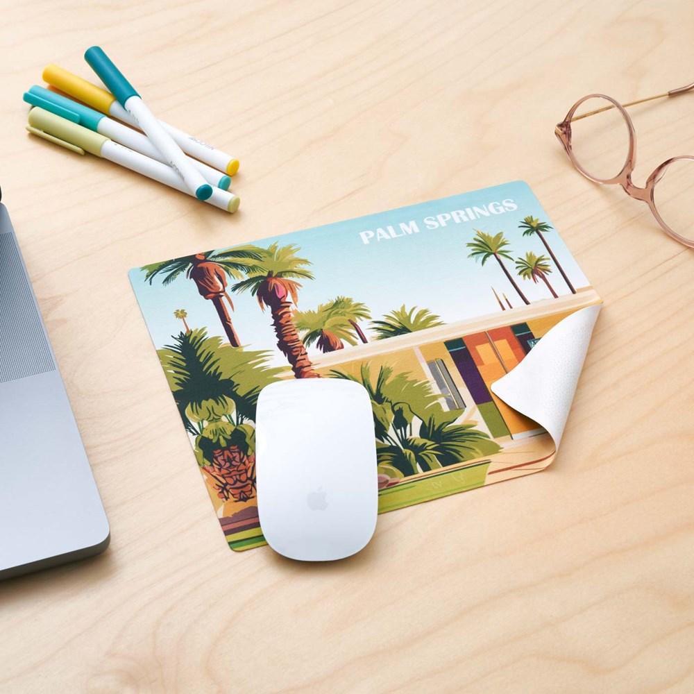 rPET GripCleaner® 4in1 muismat  23x20 cm met individuele inlegkaart, all-inclusive-pakket