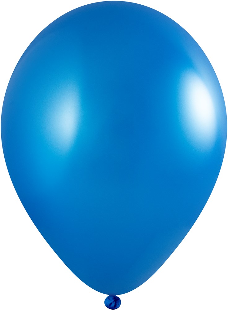 Ballonnen bedrukt 85/95 cm - Ø 33 cm - 11 inch - Donker blauw Metallic (2450) (± PMS 300)