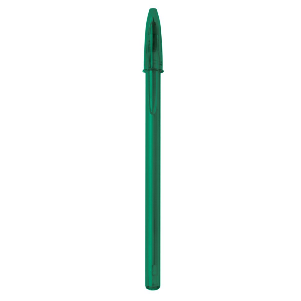 BIC® Style balpen - Doorzichtig Lichtgroen /Doorzichtig Lichtgroen / Blauwe Inkt