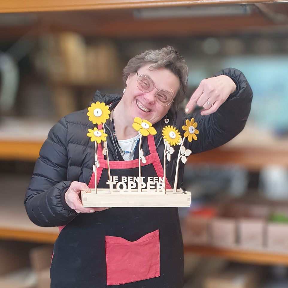 Happy Blooms 'Your logo' - oranje