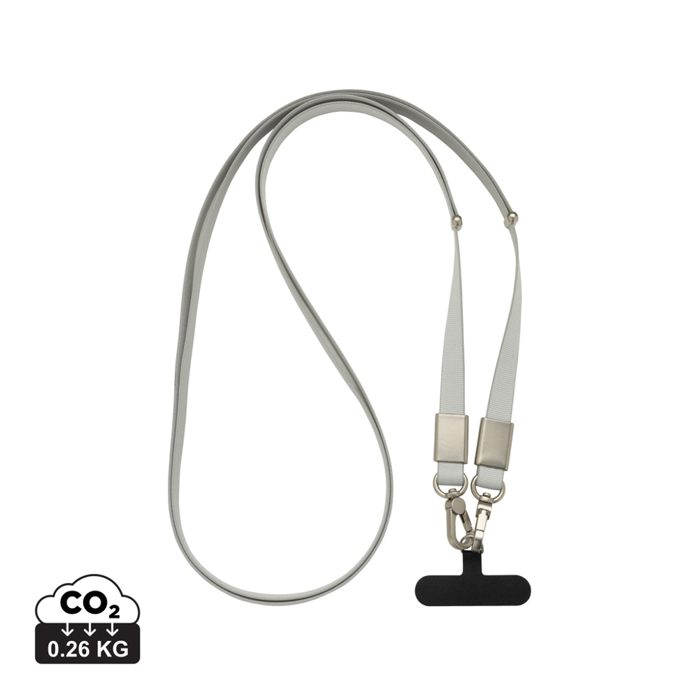 Nivo RCS recycled PET Crossbody lanyard