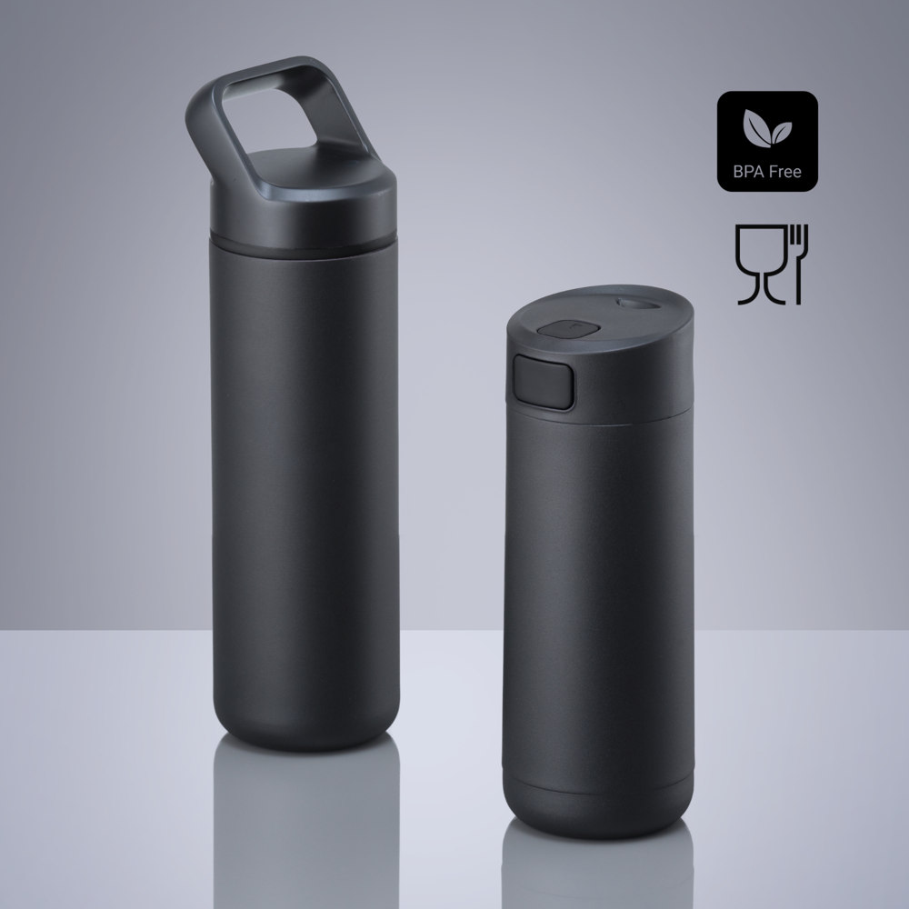 Expedition Set: koffiemok 450 ml & stalen waterfles 650 ml