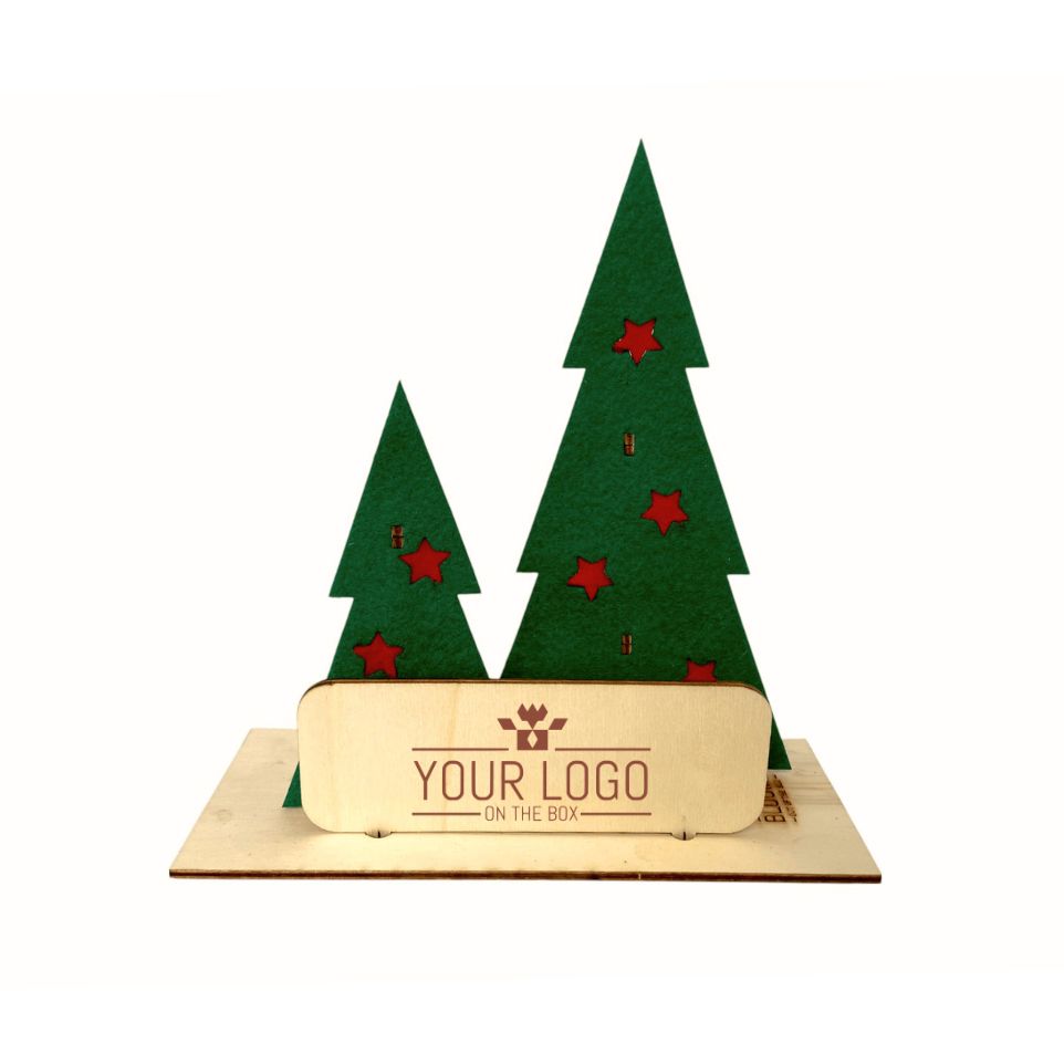 Happy Xmas Mini 'Your logo' - red stars