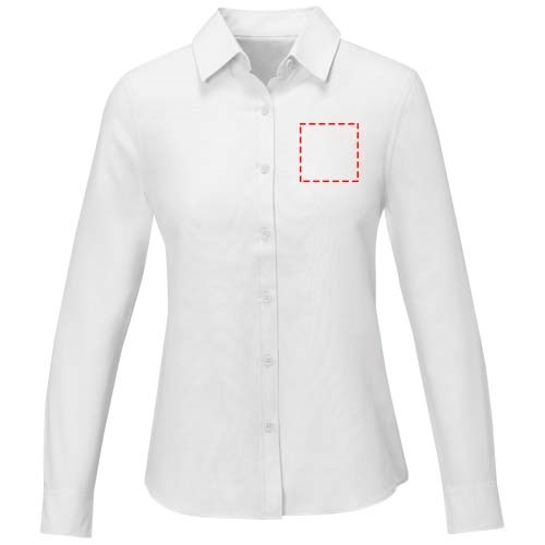 Pollux 130 g/m² damesoverhemd met lange mouwen