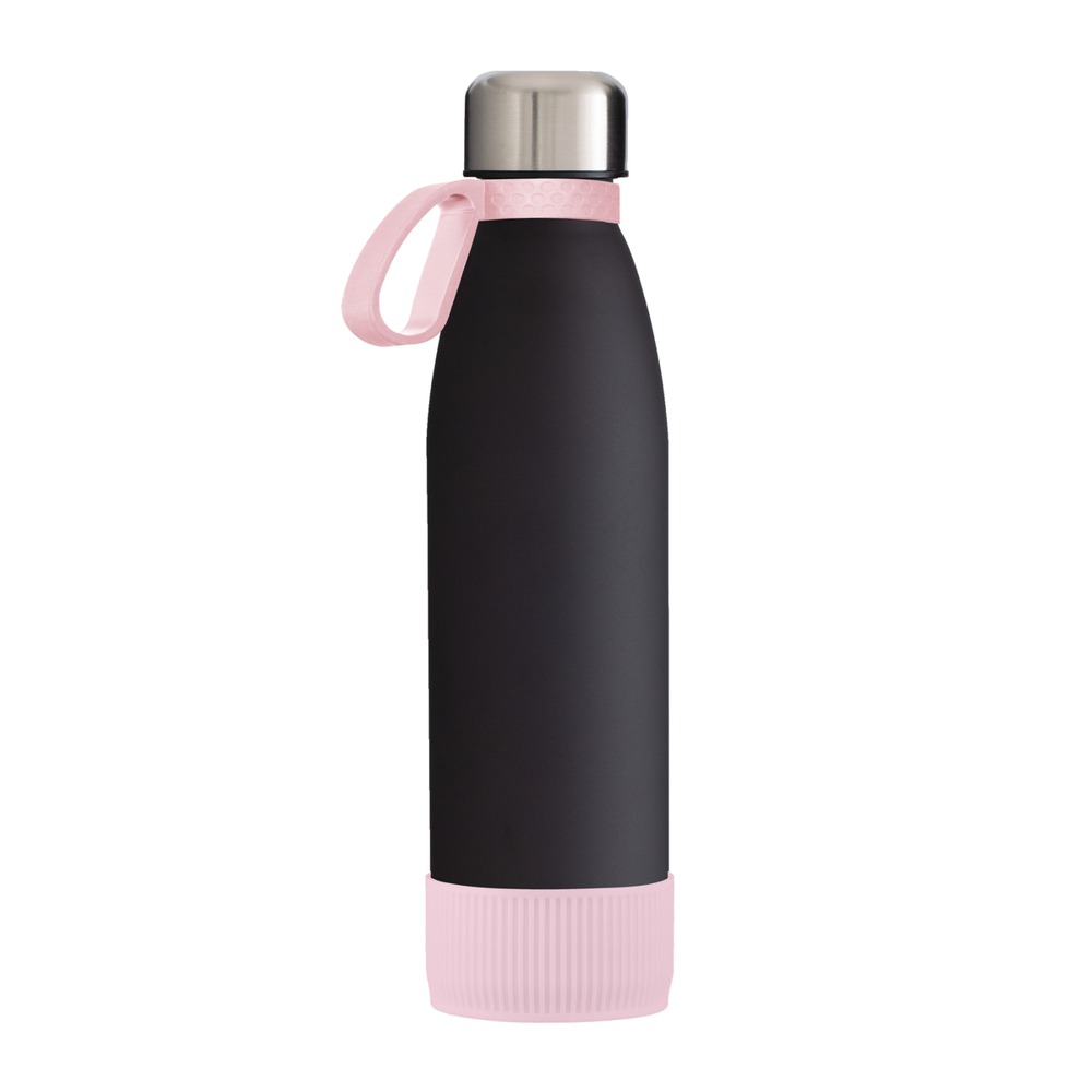 Fles RETUMBLER-myTOULON GLASS - lichtmagenta, roze, zwart