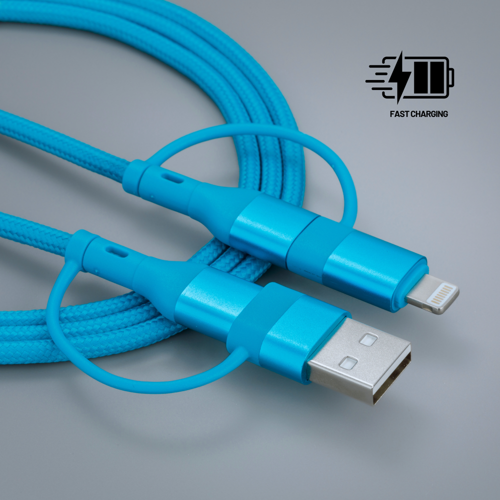 Opti Color oplaad- en datakabel - turquoise