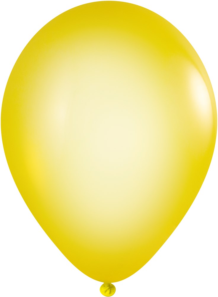 Ballonnen bedrukt 85/95 cm - Ø 33 cm - 11 inch - Geel Kristal (3310) (± PMS 107)