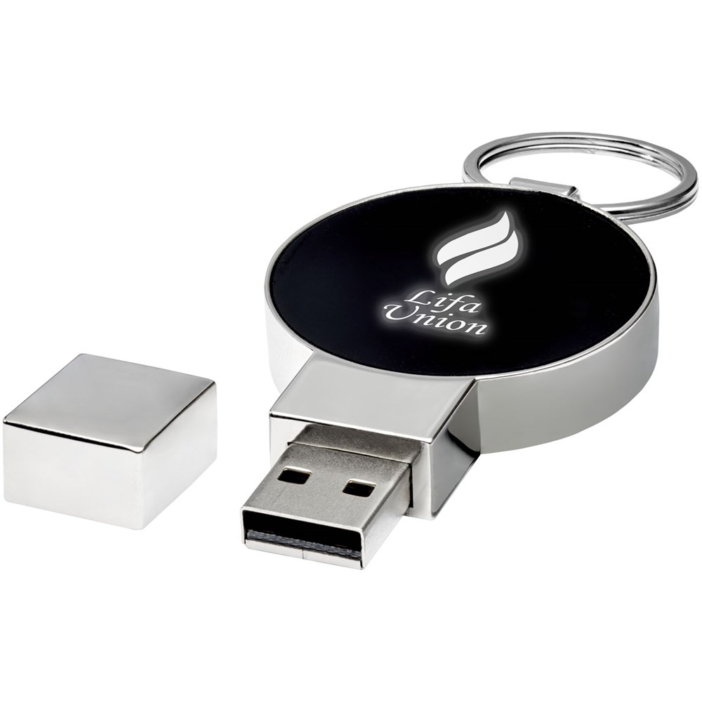 Ronde oplichtende USB