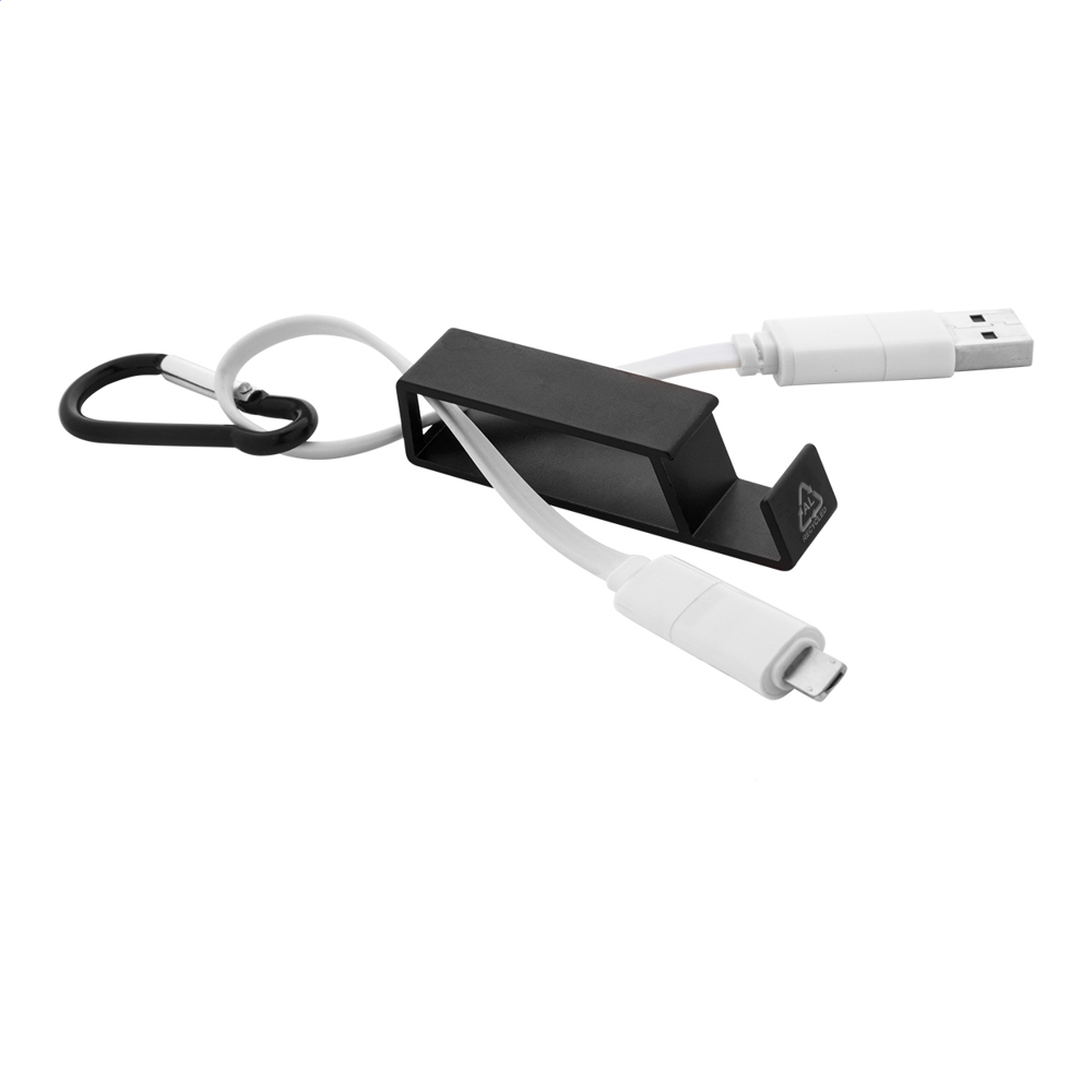 Cappy - USB-oplaadkabel - zwart