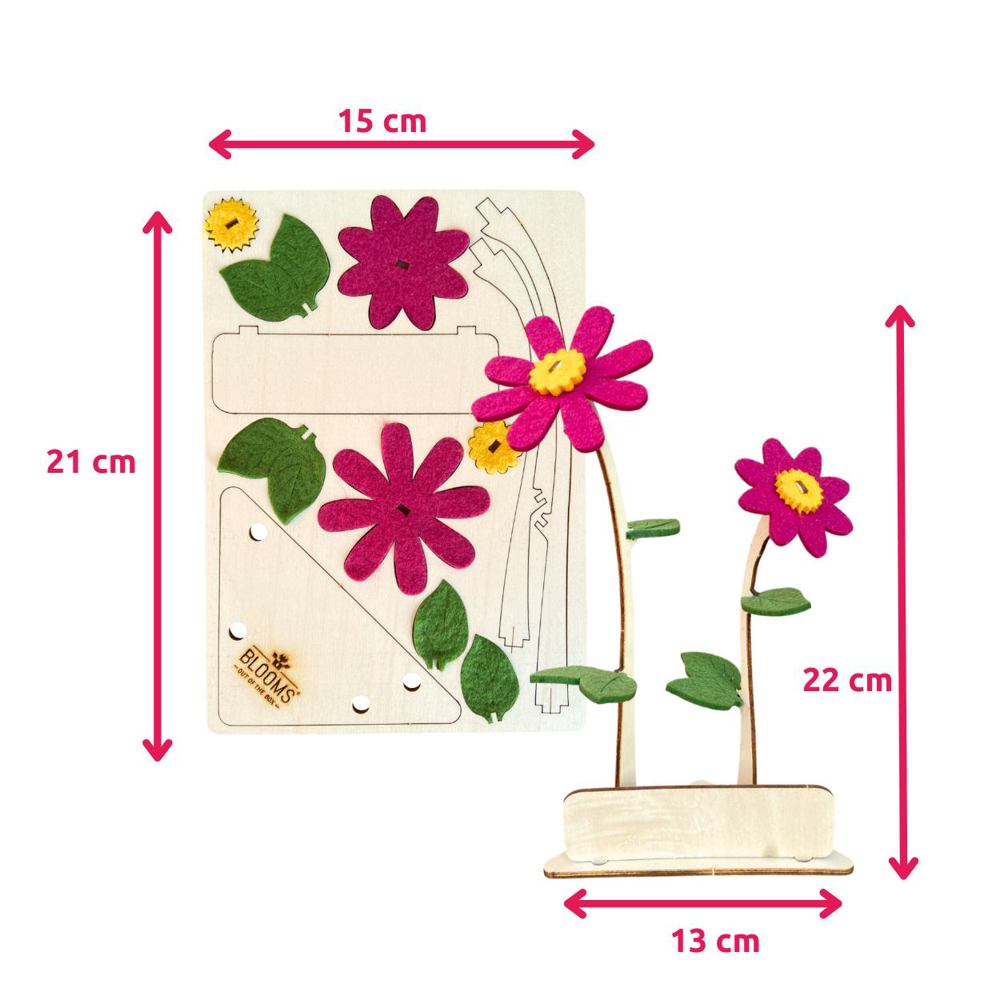 Happy Blooms - Duo 'Your logo' -cerise