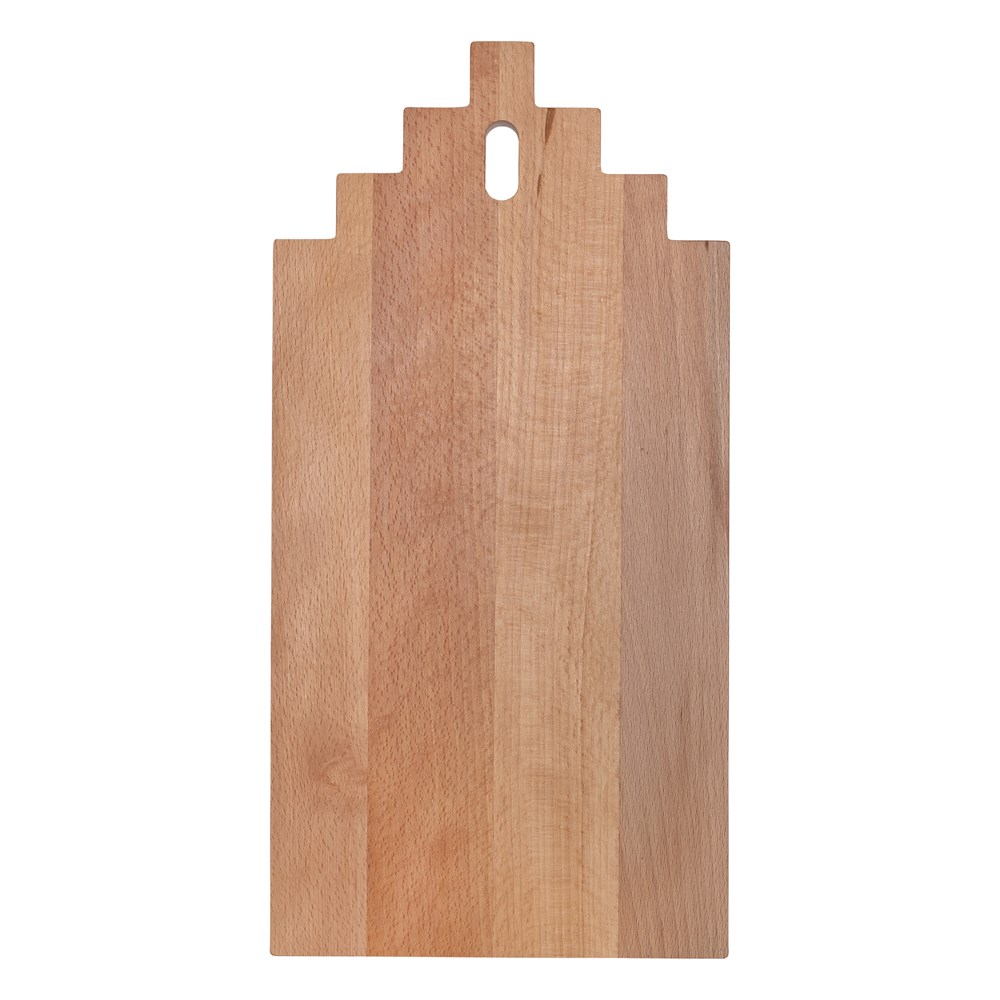 Plank trapgevelhuis beuken 40x20 cm