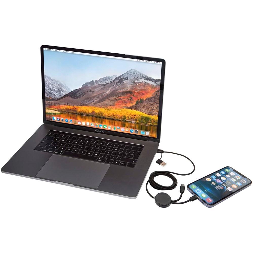 Citala 5-in-1 150 cm datasynchronisatie- en 27 W snellaadkabel van gerecycled plastic