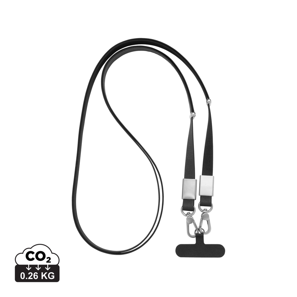Nivo RCS recycled PET Crossbody lanyard