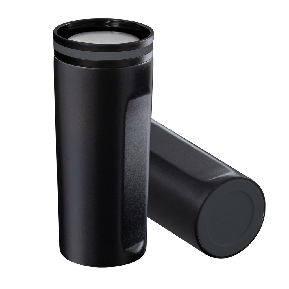 Thermobeker RETUMBLER-mySTEELONE - donkergrijs, zwart, zilver, wit