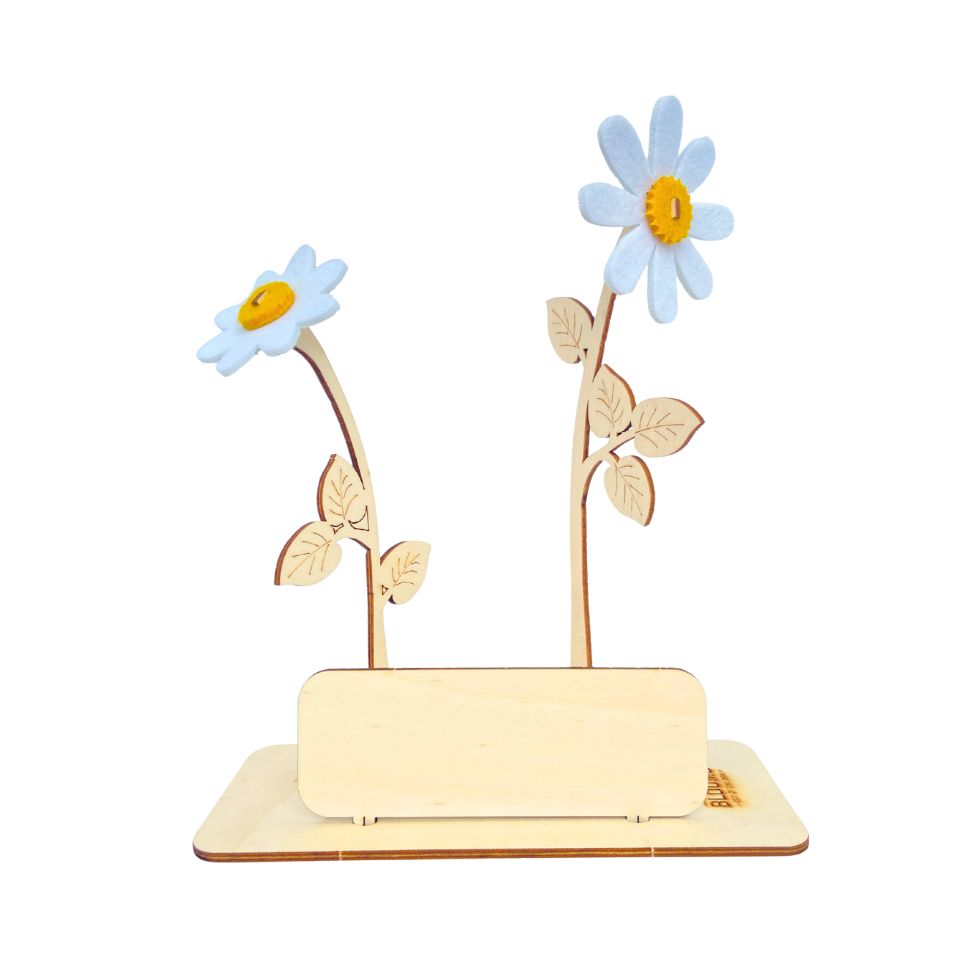 Happy Blooms Mini 'Your logo' -wit