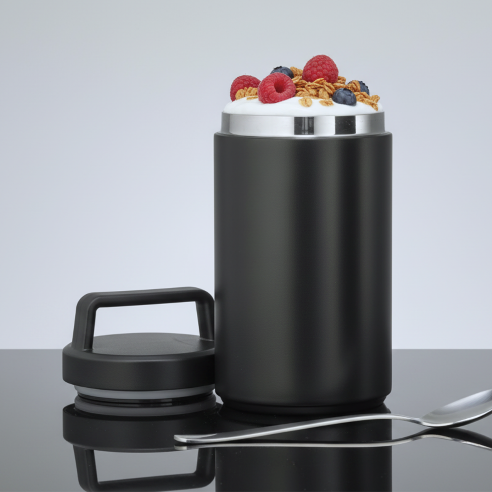 Nordic voedselcontainer met koperlaag en porseleinen coating, 800 ml