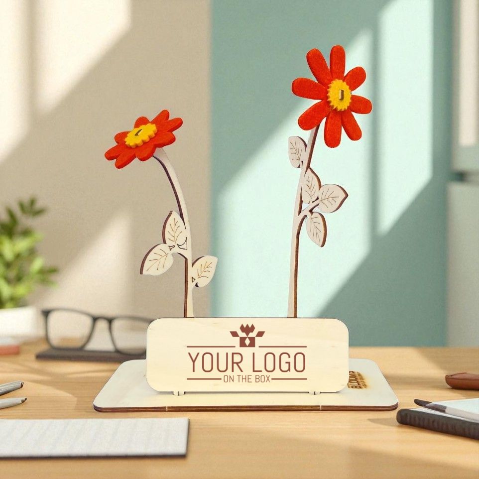 Happy Blooms Mini 'Your logo' - cerise