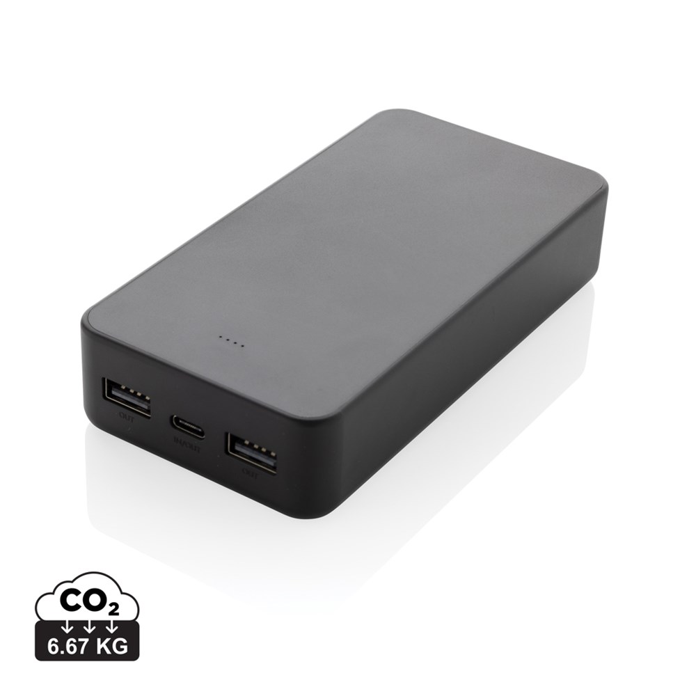 Boostcore RCS recycled plastic powerbank 20.000mAh met USB C