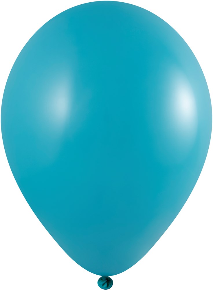 Ballonnen bedrukt 85/95 cm - Ø 33 cm - 11 inch - Turquoise blauw (1080) Pastel (± PMS 3135)