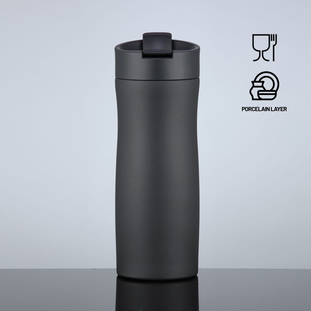 Porcelain Set: thermomok 630 ml en voedselcontainer 800 ml met porseleinen coating