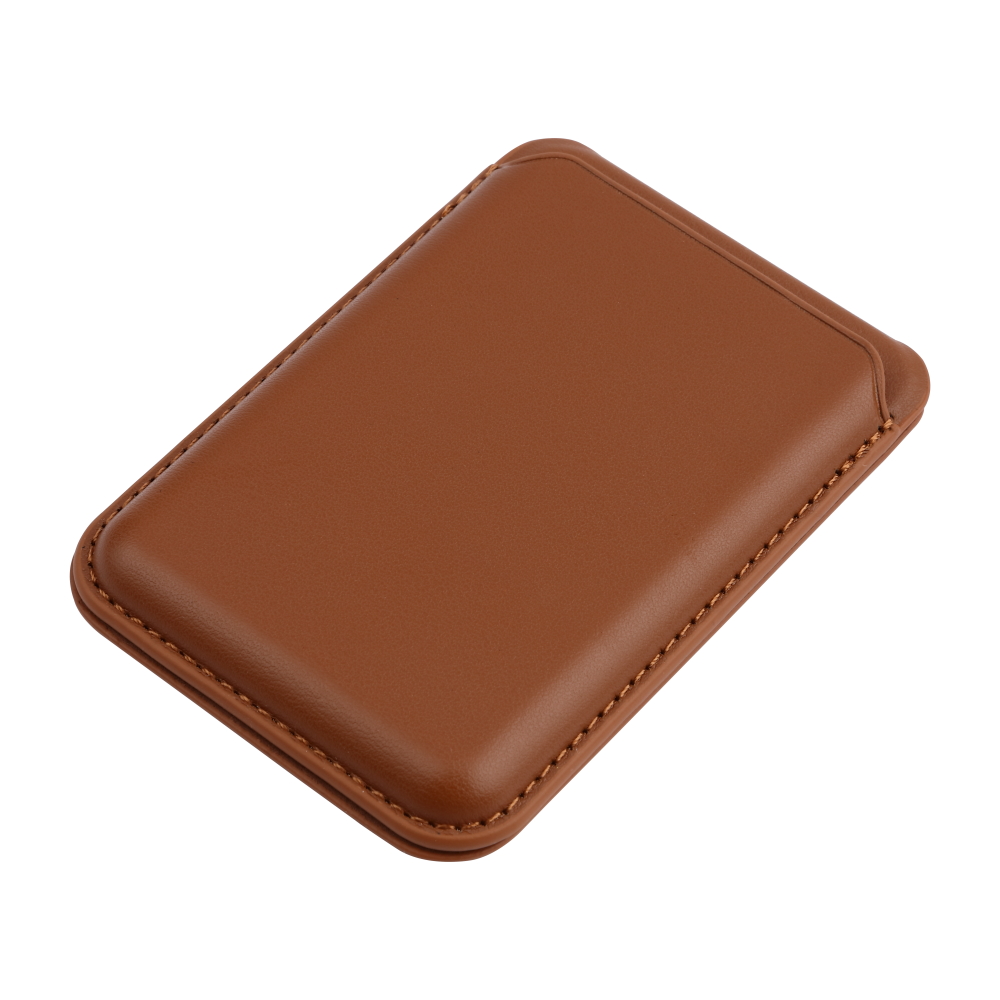 Magnetische kaarthouder + Kickstand Flex CM-4813 Wit - Bruin