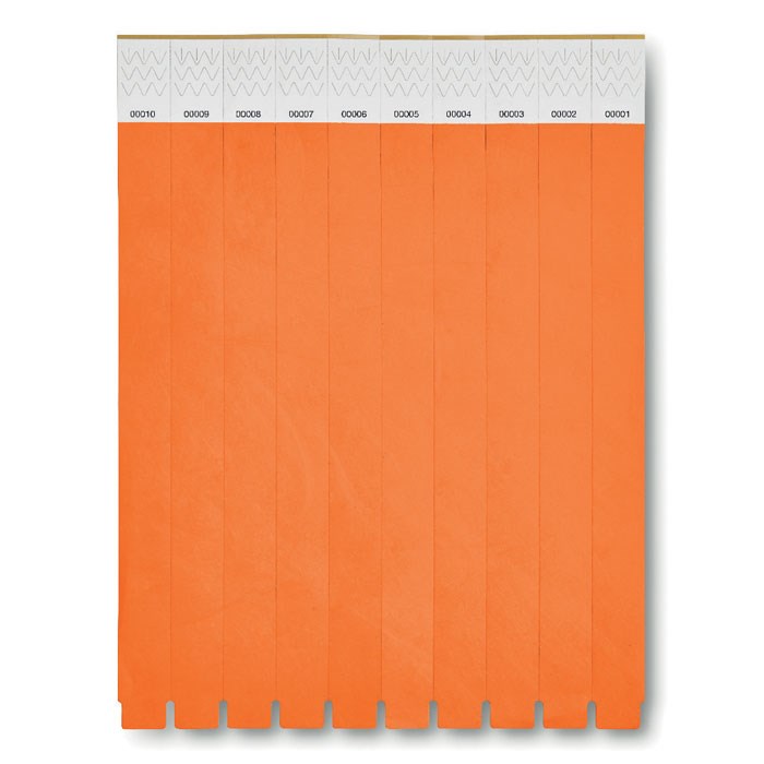  TYVEK - 1 Vel met 10 event armbandjes