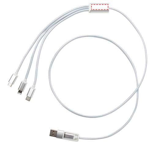 Versatile 5-1 oplaadkabel van gerecycled aluminium