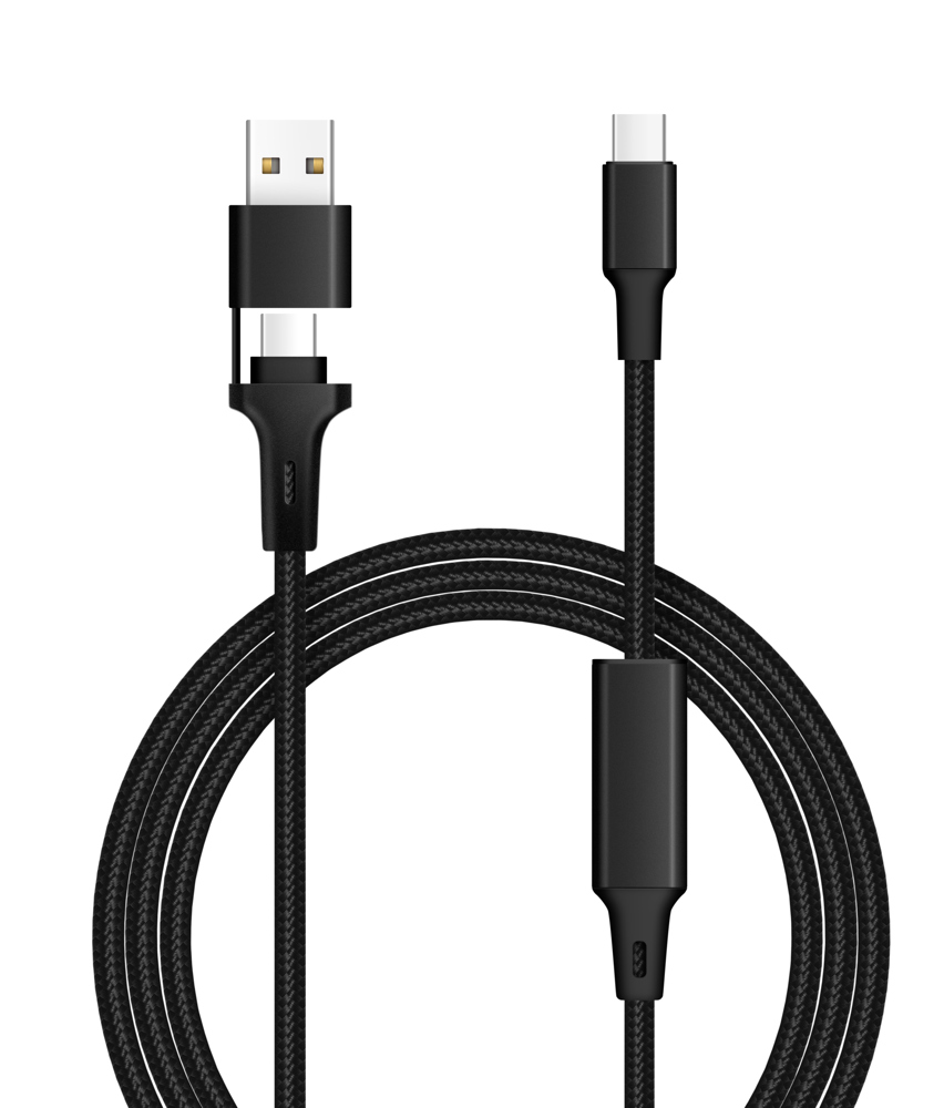 Laadkabel 2 in 1 CM-5087 Silver