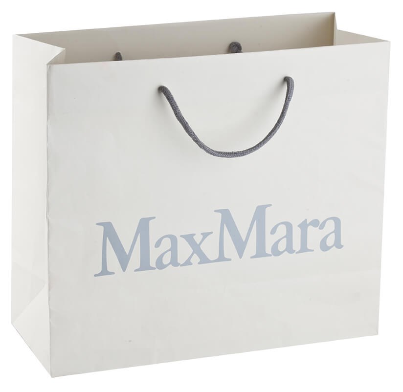 Luxe Papieren Draagtas  40,5x15x30,5 cm - Natuurlijk Wit Kraft