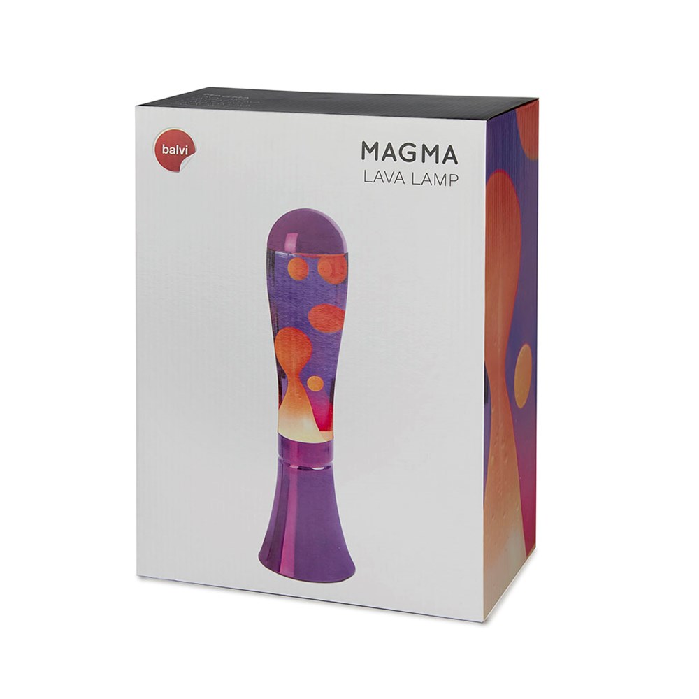 Lavalamp,Magma,paars/rood,aluminium