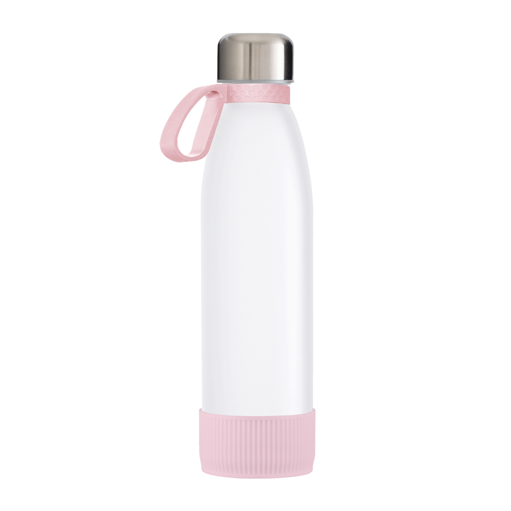 Fles RETUMBLER-myTOULON GLASS - lichtmagenta, roze, zilver, wit