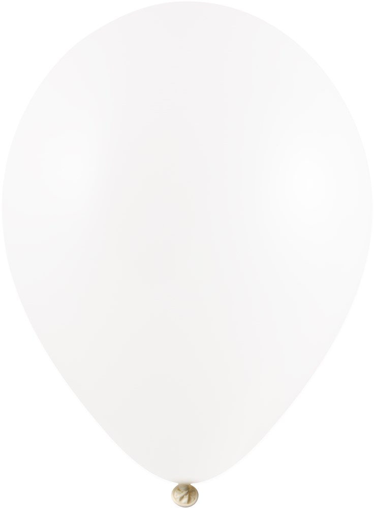 Ballonnen bedrukt 85/95 cm - Ø 33 cm - 11 inch - Wit (1100) Pastel