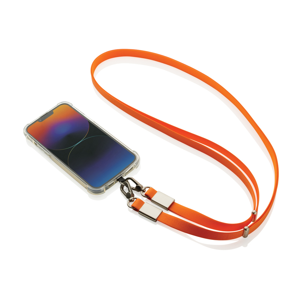 Nivo RCS recycled PET Crossbody lanyard