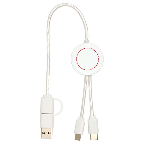 Citala 5-in-1 30 cm datasynchronisatie- en 27 W snellaadkabel van gerecycled plastic