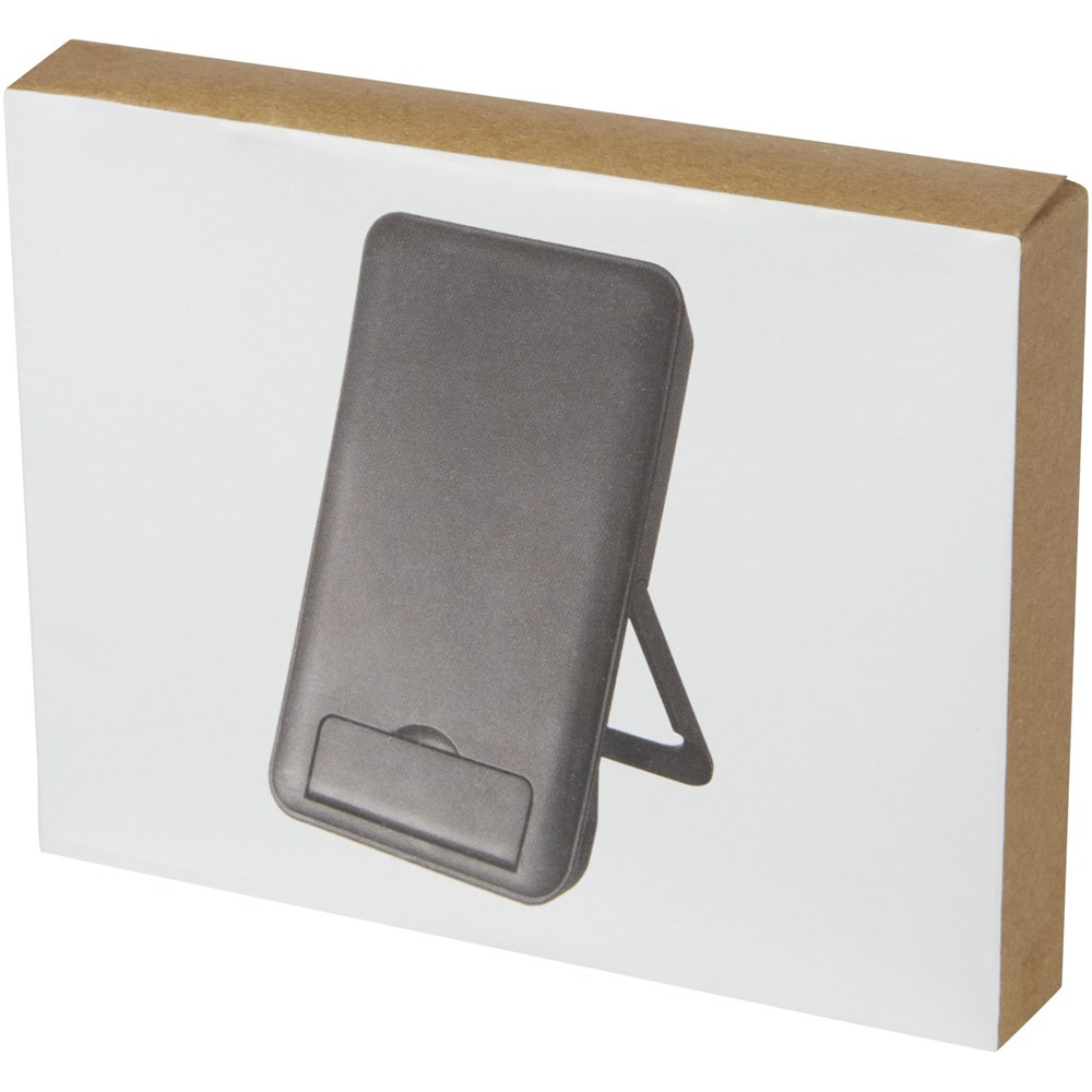 Loop 10 W draadloos oplaadstation met telefoonstandaard van gerecycled plastic