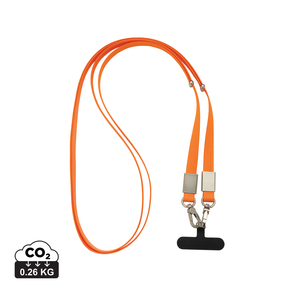 Nivo RCS recycled PET Crossbody lanyard