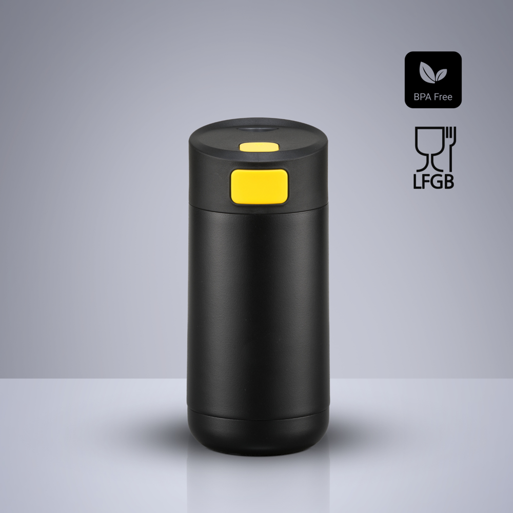 Expedition kleine thermomok met koperlaag, 330 ml - Geel