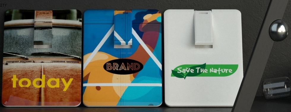 USB stick Credit Card 2.0 wit 4GB