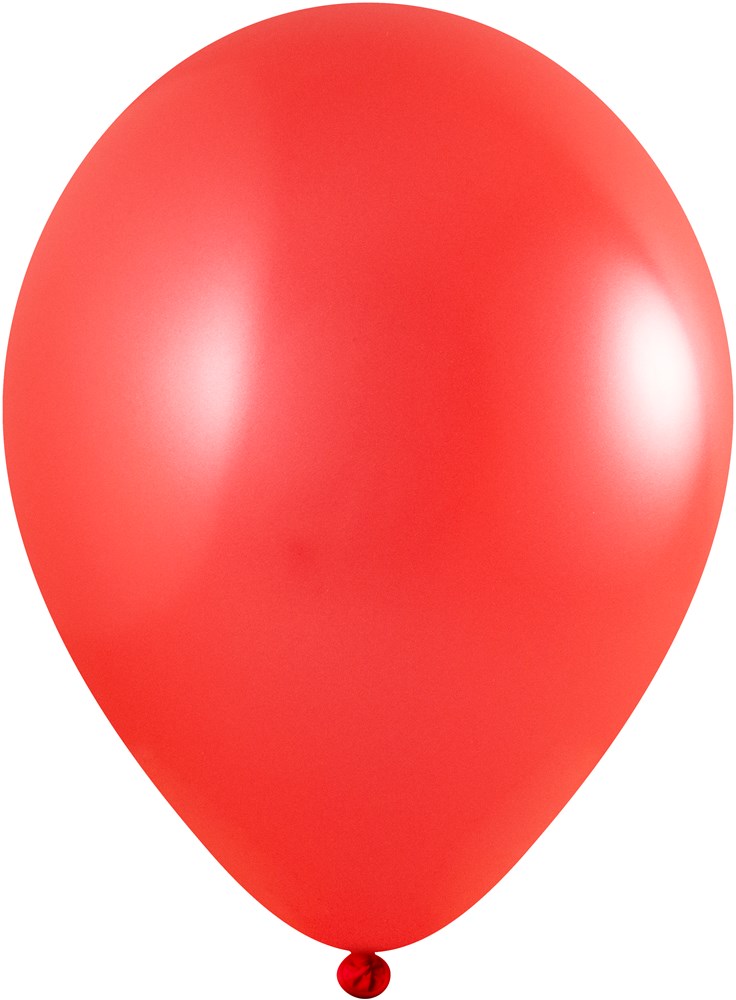 Ballonnen bedrukt 85/95 cm - Ø 33 cm - 11 inch - Rood Metallic (2430) (± PMS 185)