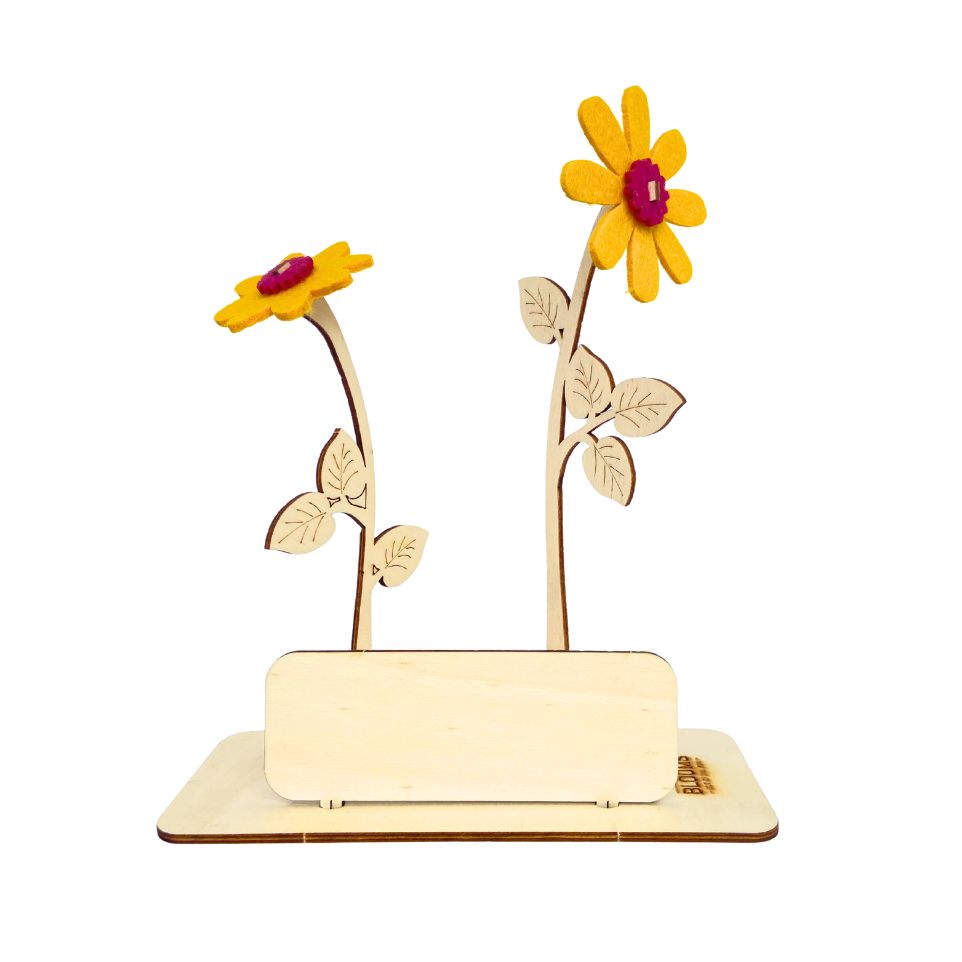 Happy Blooms Mini 'Your logo' - geel