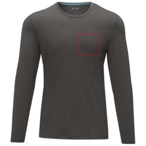 Ponoka biologisch heren t-shirt met lange mouwen