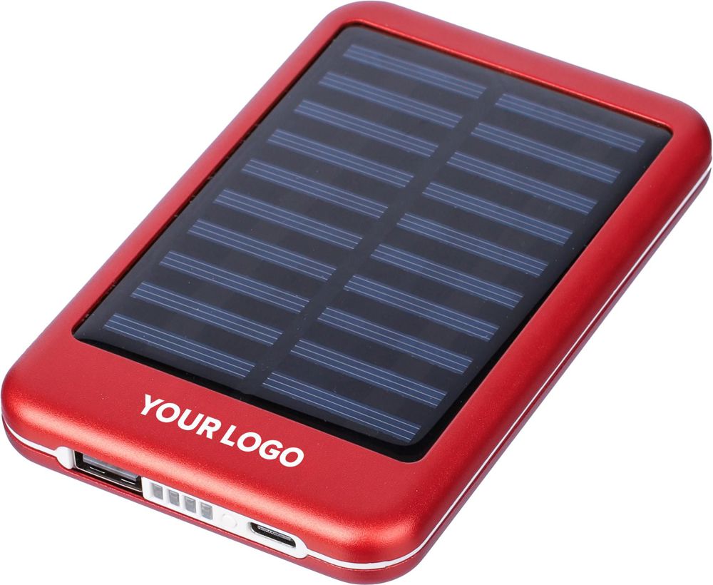 Aluminium zonne-energie powerbank Tycho