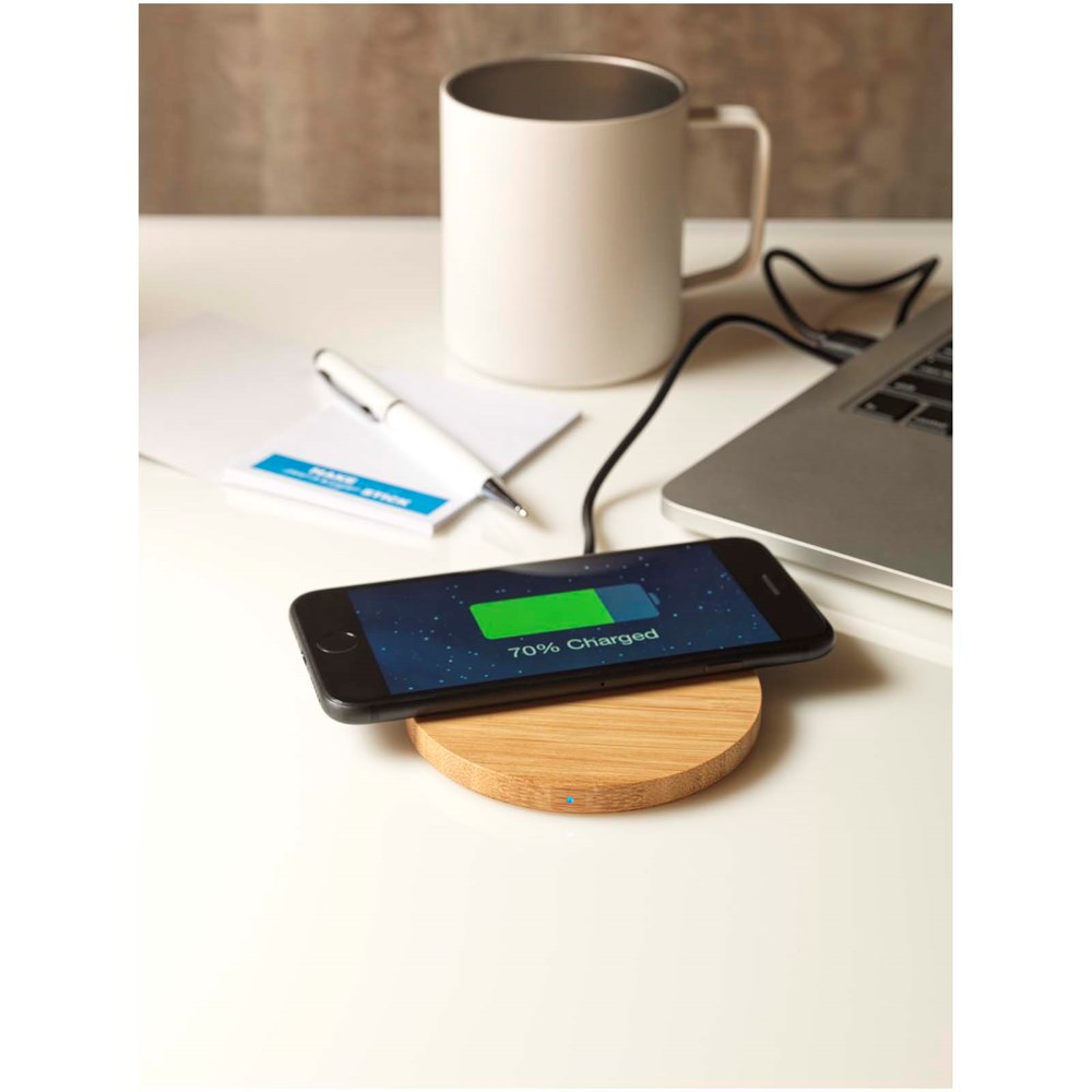 Essence draadloos oplaadstation van 15 W van bamboe
