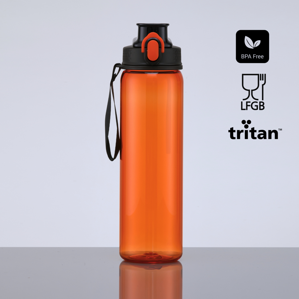 Neon tritan™ waterfles, 750 ml - Oranje